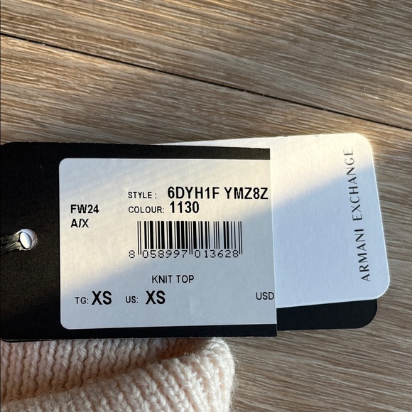 Armani Exchange Ivory Cable Knit Turtleneck - Picture 4 of 4